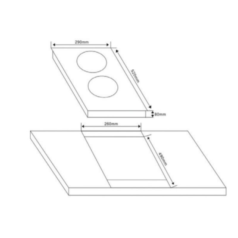 Thiết kế của Bếp từ Domino Spelier SPM 660I Thiết kế của Bếp từ Domino Spelier SPM 660I