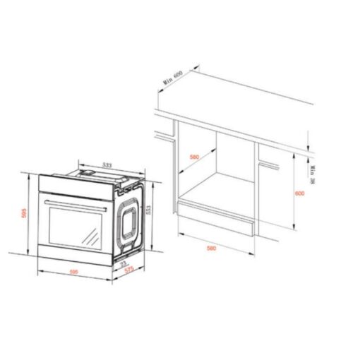 Lò nướng âm tủ Spelier SPB 73 EU 3 Lò nướng âm tủ Spelier SPB 73 EU (1)