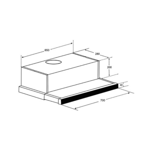Kích thước Máy hút mùi Spelier SP 670
