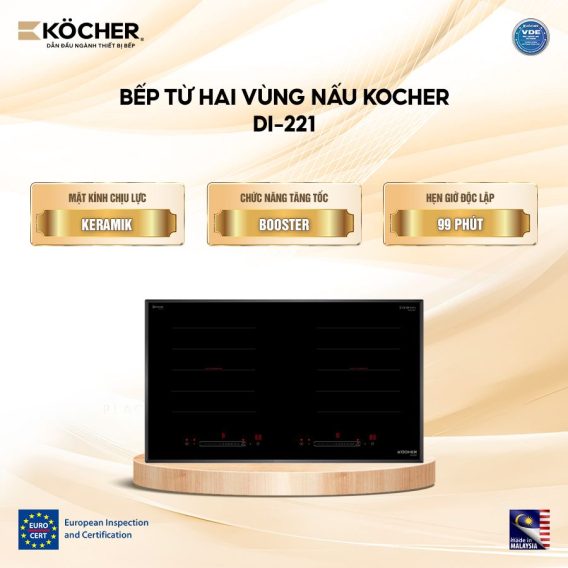 Bếp từ đôi Kocher DI‑221