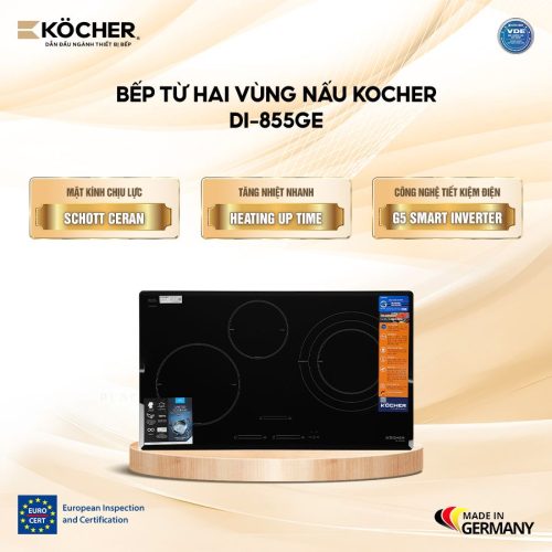 Bếp từ 3 vùng nấu Kocher DI-855GE