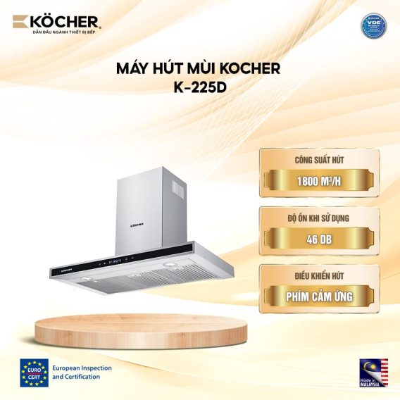 Máy hút mùi Kocher K-225D (90cm)
