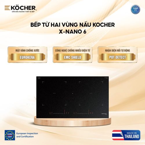 Bếp từ 2 vùng nấu Kocher X-NANO 6